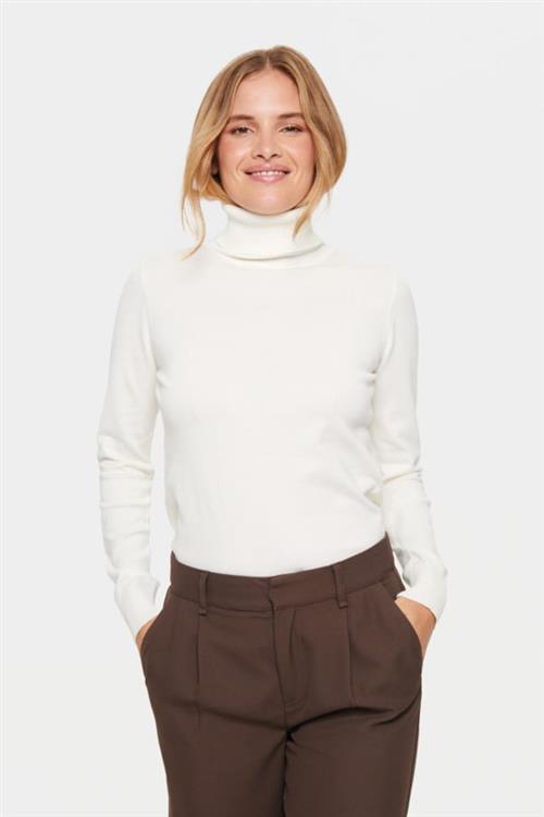 Saint Tropez J2046, Milasz Rollneck Pullover Kvinde 110605 Rullekraver Classic Fit Str S - hos Magasin