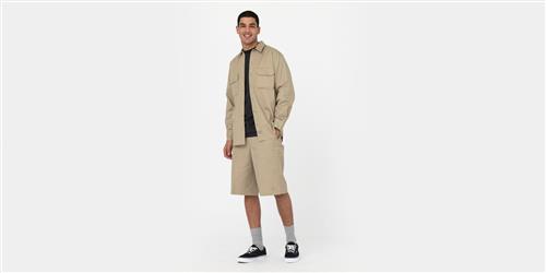 Se Dickies 13in MLT PKT W/st REC Khaki Mand Khaki Casual Shorts Str 33 - hos Magasin ved Magasin