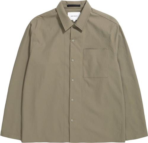 Norse Projects Carsten Solotex Twill Shirt LS Mand Sediment Green Langærmede Skjorter Str M - hos Magasin