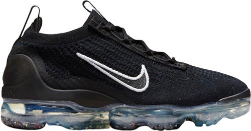 Se Nike Nike Air Vapormax 2021 FK Women's S Kvinde Black/white-metallic Silver Sneakers Str 6 - Gummi hos Magasin ved Magasin