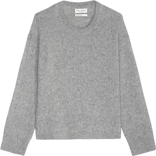 Marc O’Polo Pullover, Longsleeve, Roundneck Kvinde Soft Stone Melange Sweaters Str XL - hos Magasin