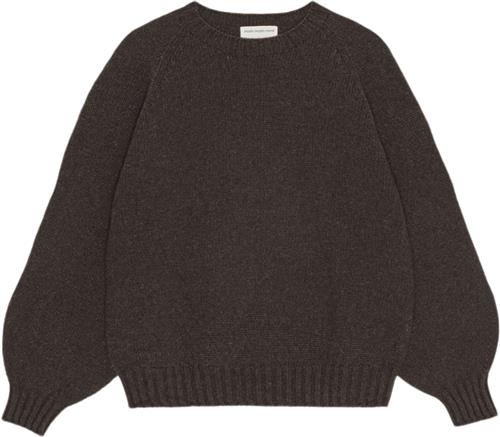 Moshi Moshi Mind Sienna Knit Wool Kvinde Chocolate Sweaters Str M - hos Magasin