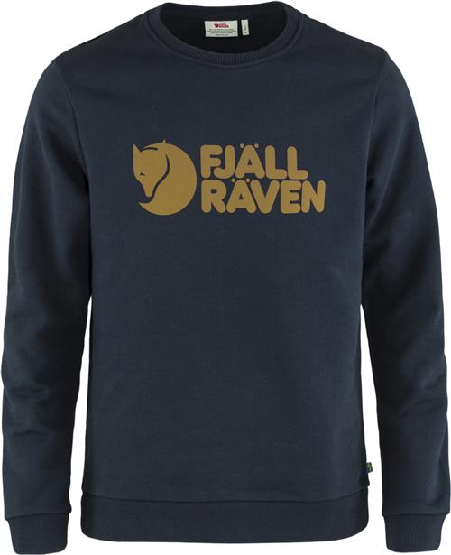 Fjällräven Fjällräven Logo Sweater M Mand Blå Sweatshirts Str L - Bomuld hos Magasin