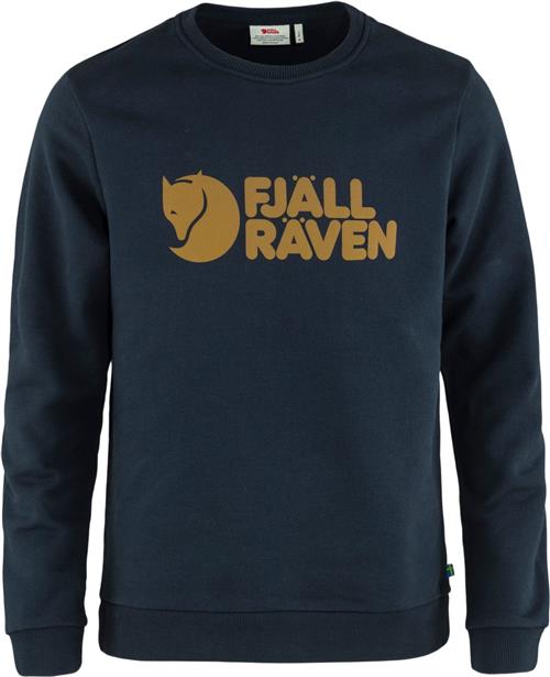 Se Fjällräven Fjällräven Logo Sweater M Mand Blå Sweatshirts Str M - Bomuld hos Magasin ved Magasin