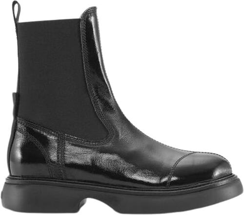 Se Ganni Everyday Mid Chelsea Boots Tonal Na Kvinde Black/black Chelsea Boots Str 39 - hos Magasin ved Magasin