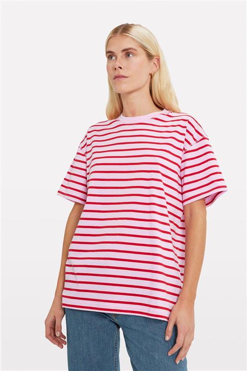 Envii Enkulla SS Stripe 5310 Kvinde Pirouette/salsa Toppe Str S - hos Magasin