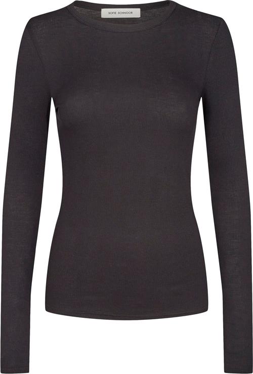 Se Sofie Schnoor Tshirt Long Sleeve Kvinde Black Langærmede T-shirts Str S - hos Magasin ved Magasin