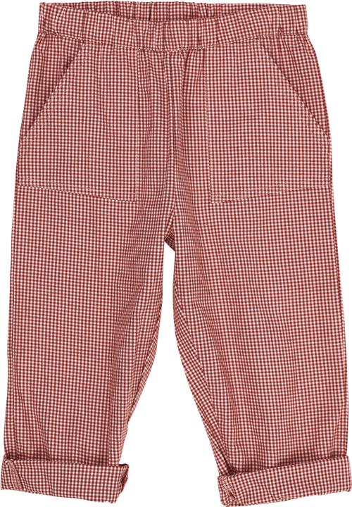 Copenhagen Colors Check Pant With Elastic AT THE Wais Str 86 - Red Check Combi Bukser Bomuld hos Magasin