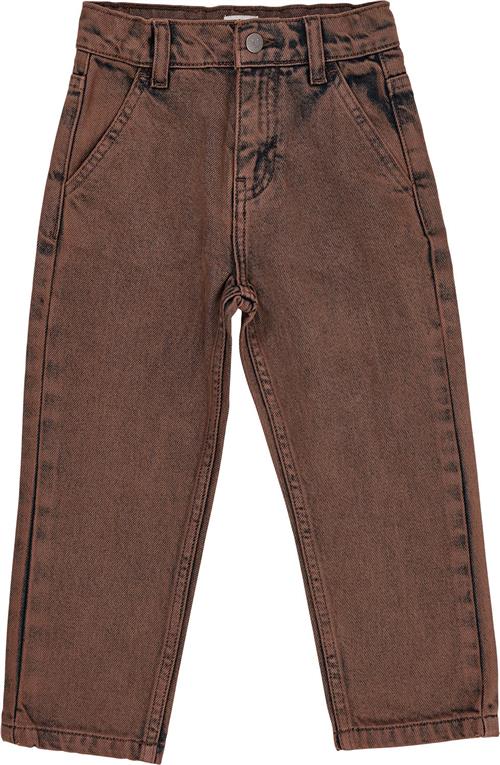 Copenhagen Colors Organic Junior Jeans, Reugular FIT Str 128 - Dk Brown Dyed Jeans Bomuld hos Magasin