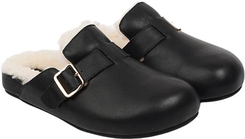 Se Lovelies Nesso Skin Mules With Adjustable Bucket Kvinde Black Slip-ins Str 36 - Læder hos Magasin ved Magasin