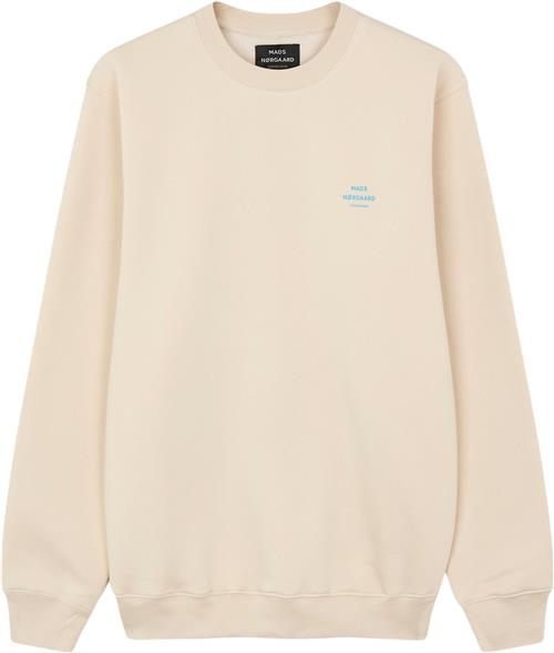 Mads Nørgaard - Copenhagen Standard Crew Logo Sweat Mand Sand Sweatshirts Str XS - hos Magasin