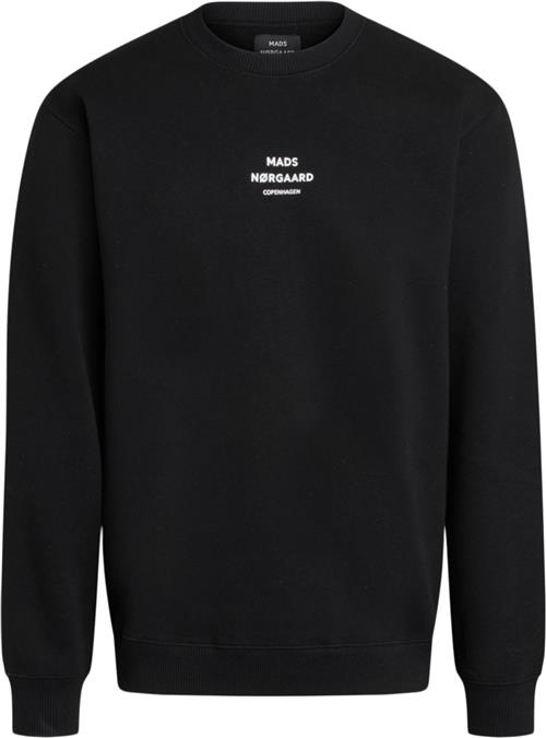 Se Mads Nørgaard - Copenhagen Standard Crew Logo Sweat Mand Sort Sweatshirts Str S - hos Magasin ved Magasin