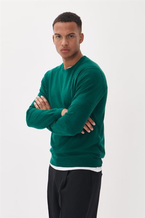 Matinique Margrate Merino Mand Pine Green Melange Sweaters Regular Fit Str XXL Merino - hos Magasin