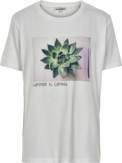 Costbart Misty SS TEE Str S - Hvid Kortærmede T-shirts hos Magasin