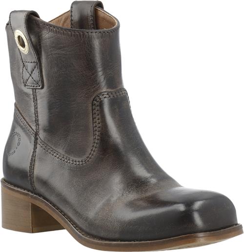 Cashott Casvilma Pull On Low Cut Boot Waxy Leather Kvinde Coffee Cowboy & Biker Str 38 - hos Magasin