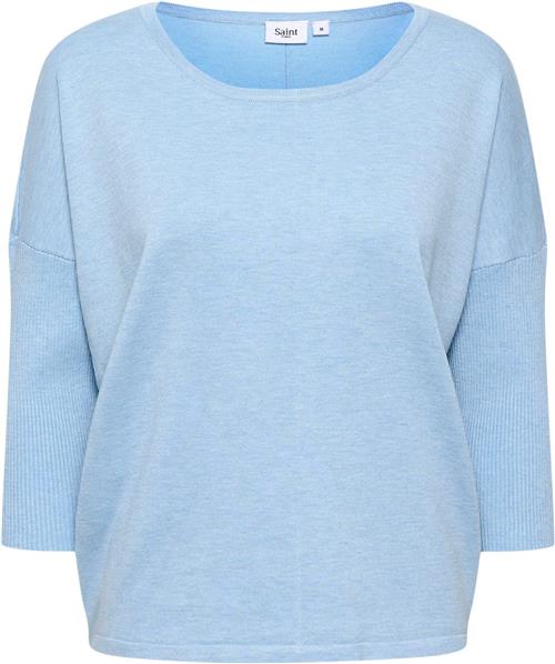 Saint Tropez A2561, Milasz Rneck Pullover Kvinde 1441101 Sweaters Casual Fit Str L - hos Magasin