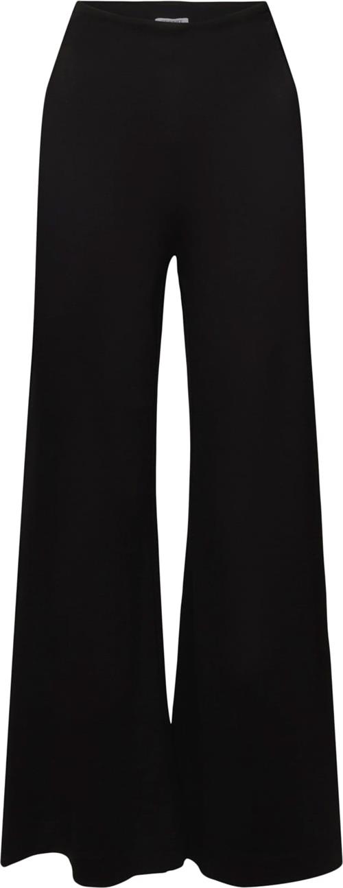 Esprit CVE Punti Pants Kvinde Black Bukser Med Brede Ben Str XL - hos Magasin