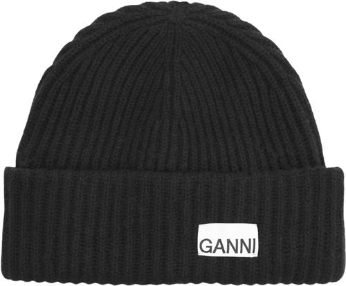 Se Ganni Structured Rib Beanie ONE SIZE - Huer hos Magasin ved Magasin