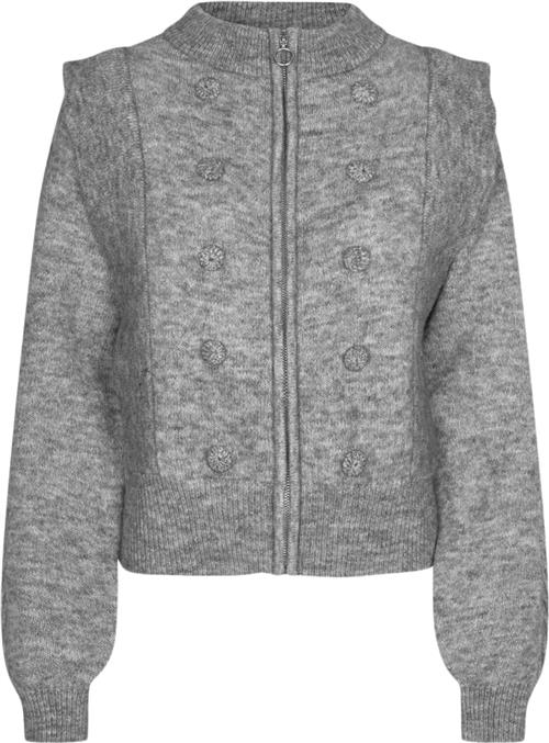 Se Lollys Laundry Noviall Cardigan LS Kvinde Light Grey Melange Cardigans Str XS - hos Magasin ved Magasin