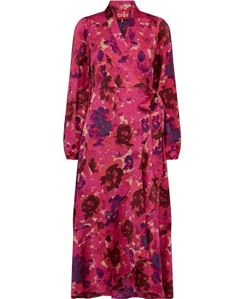 Cras Laracras Dress Kvinde Pink Garden Maxi Kjoler Str 42 - Polyester hos Magasin