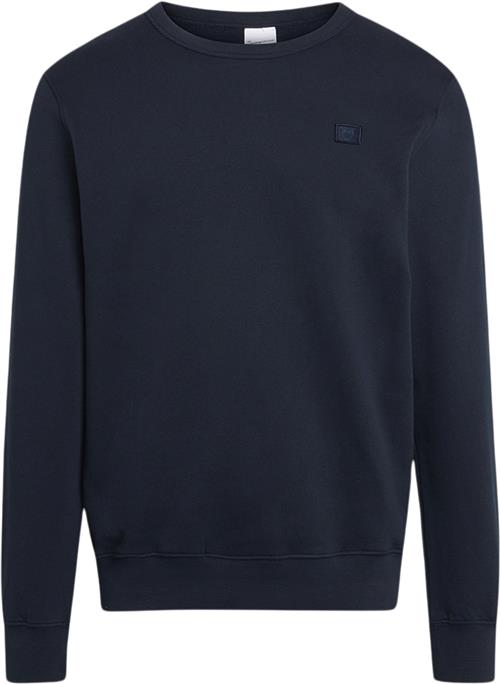 Se Knowledge Cotton Apparel Erik Basic Badge Sweat Gots/vegan Mand Blå Sweatshirts Str XXL - hos Magasin ved Magasin