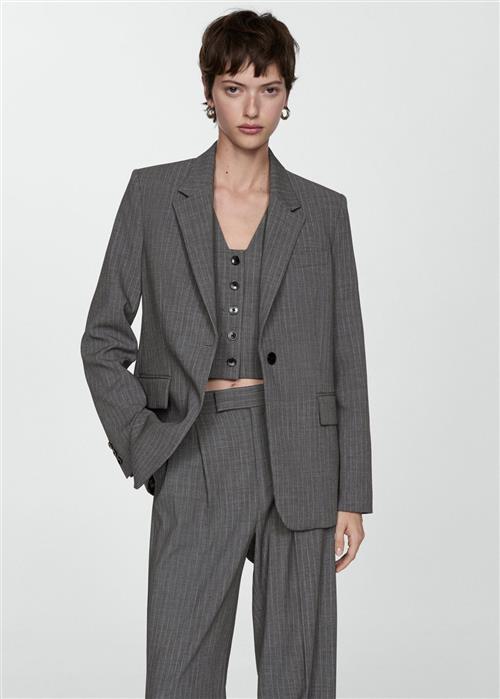 Se MANGO Pinstripe Suit Blazer Kvinde 92 Blazere Str S - hos Magasin ved Magasin