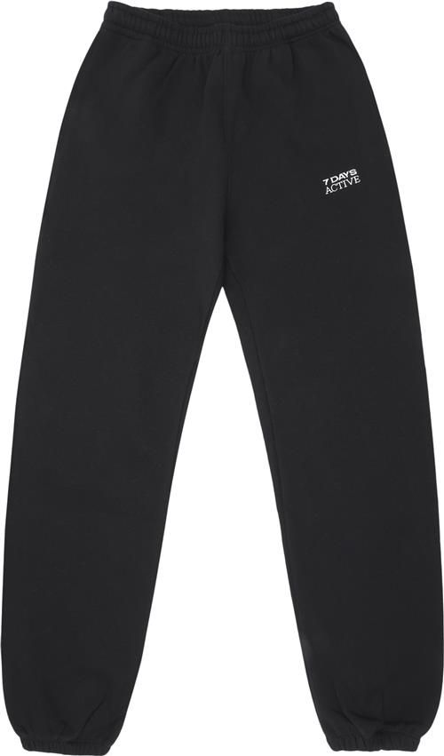 Se 7 Days Active Organic Fitted Sweatpants Kvinde 001 Black Sweatpants Str XS - hos Magasin ved Magasin