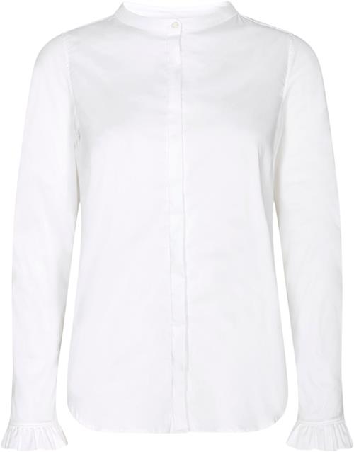 Mos Mosh Mattie Shirt Kvinde White Langærmede Skjorter Str M - hos Magasin