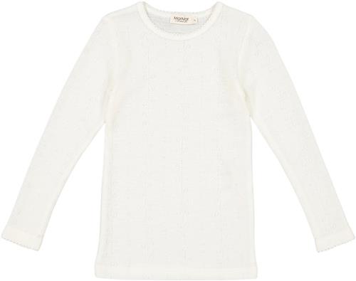 MarMar Copenhagen Tamra Str 4Y/104 - Natural Langærmede T-shirts Uld hos Magasin