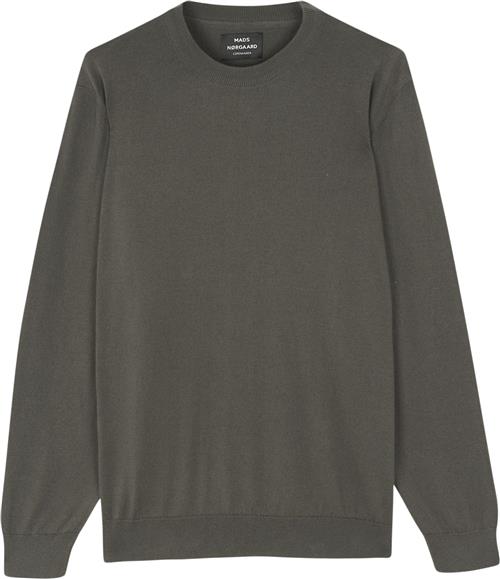 Mads Nørgaard - Copenhagen Tight Cotton Karsten Knit Mand Mørke Grøn Sweaters Str L - hos Magasin