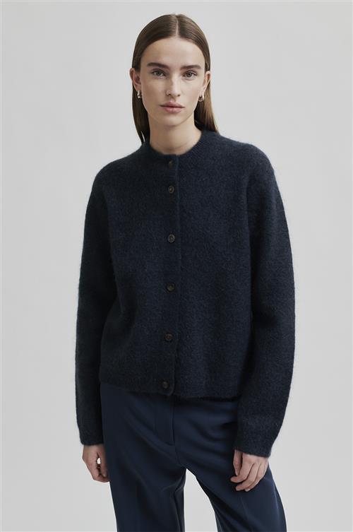 Second Female Brook Knit Plain Cardigan Kvinde Vulcan Sweaters Str XS - Mohair hos Magasin