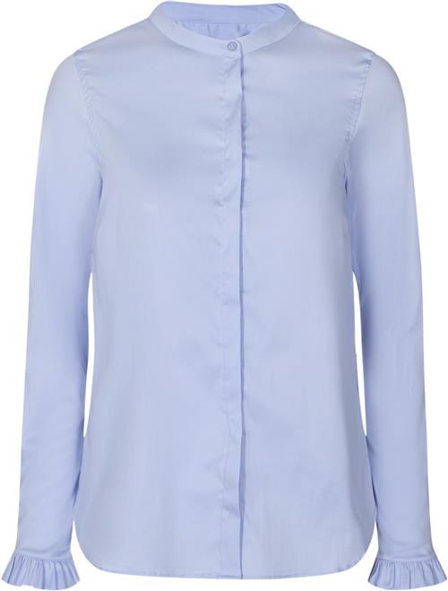 Mos Mosh Mattie Shirt Kvinde Light Blue Langærmede Skjorter Str XS - hos Magasin