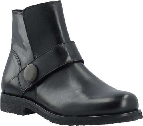 Cashott Casfreja Low Biker Boot Pull Up Leather Kvinde Black Cowboy & Biker Str 42 - hos Magasin