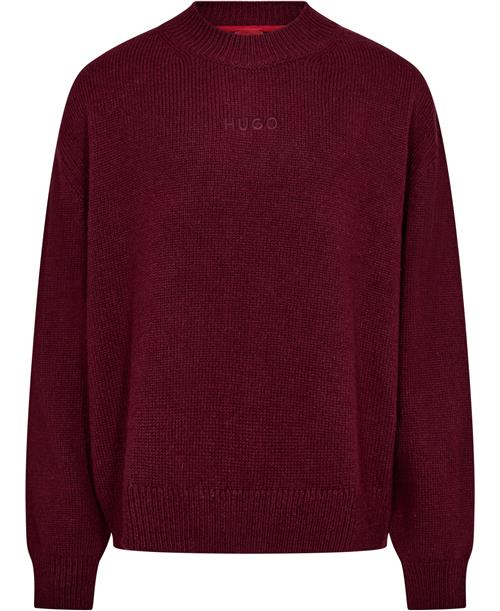 HUGO Seese Kvinde Dark Pink Sweaters Str XL - hos Magasin