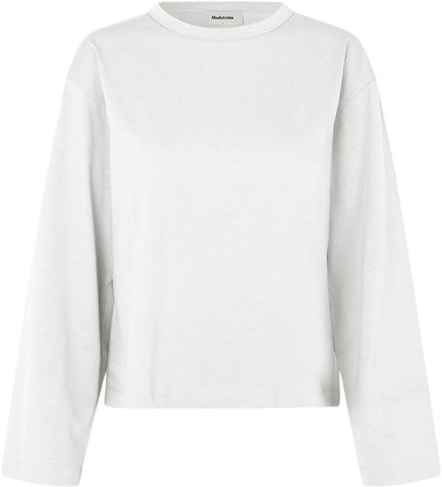 Modström Hellenmd LS Tshirt Kvinde Soft White Kortærmede T-shirts Str XS - hos Magasin