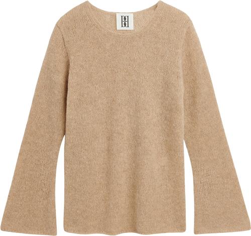 By Malene Birger Cyrema. Kvinde Twill Beige Sweaters Str XL - Uld hos Magasin