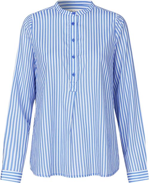 Lollys Laundry Luxll Shirt LS Kvinde Stripe Langærmede Skjorter Str XL - hos Magasin