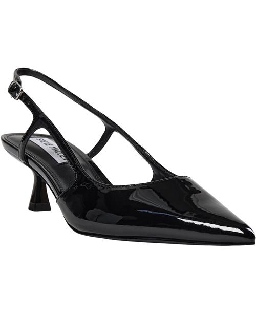 Steve Madden Legaci Slingback Kvinde Black Patent Slingbacks Str 41 - hos Magasin