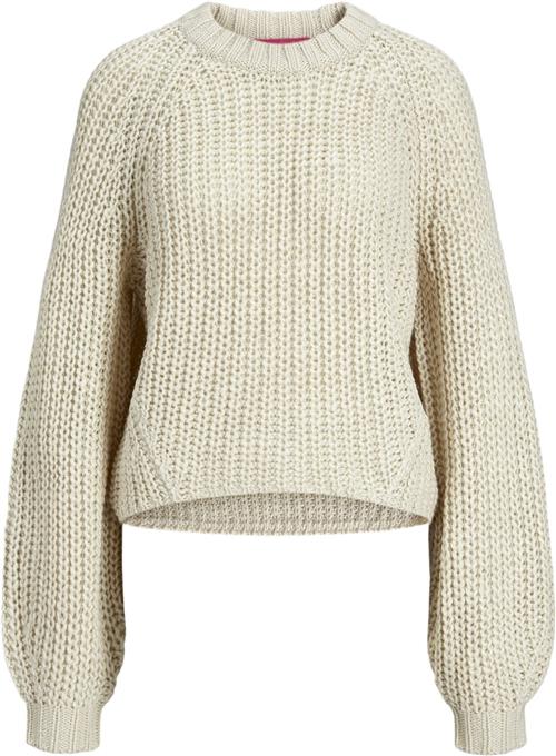 JJXX Jxkelly Chunky Crew Neck Knit SN Kvinde Bone White Toppe Regular Fit Str XS - hos Magasin