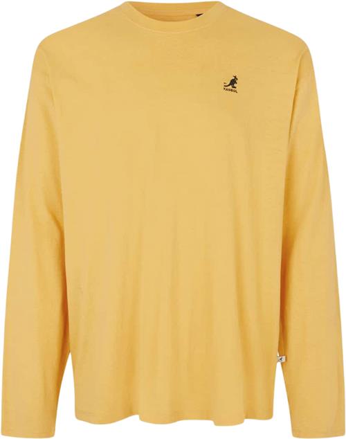 Kangol KG Harlem Longsleeve TEE Mand Orange Langærmede T-shirts Str XS - Bomuld hos Magasin