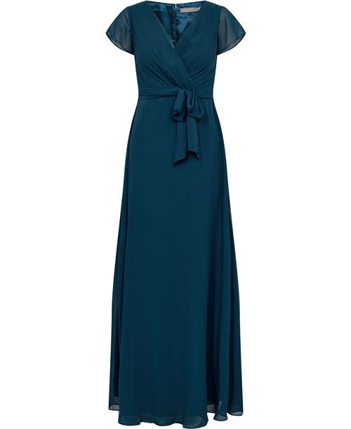 Christian Berg Evening Dress Kvinde Dark Jade Maxi Kjoler Str 34/ XS - hos Magasin