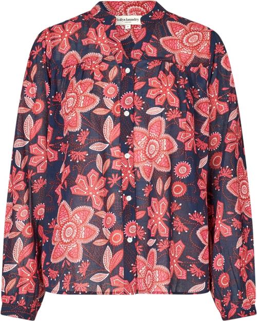 Lollys Laundry Elifll Shirt LS Kvinde Graphic Print Langærmede Bluser Str L - hos Magasin