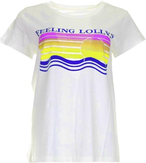 Lollys Laundry Romall Tee SS Kvinde White Kortærmede T-shirts Str L - hos Magasin