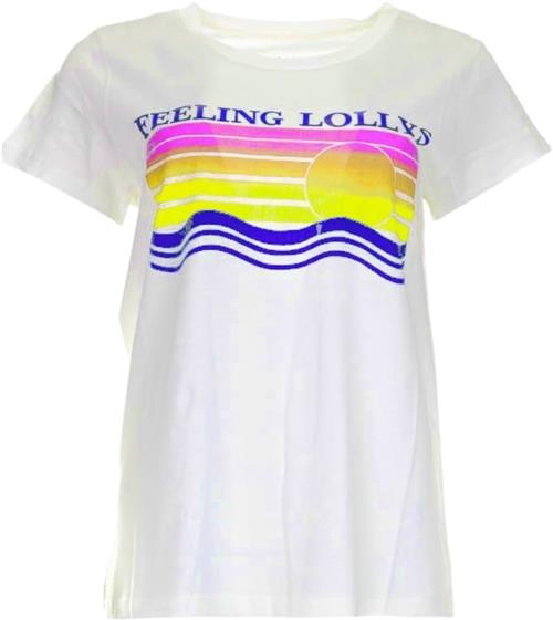 Lollys Laundry Romall Tee SS Kvinde White Kortærmede T-shirts Str XL - hos Magasin