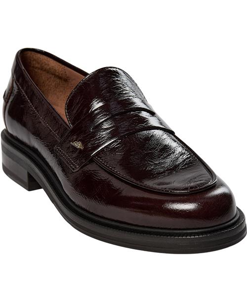 Se Billi Bi Sko A7010 Kvinde Mogano Naplack 265 Loafers Str 40 - hos Magasin ved Magasin