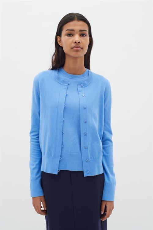 InWear Kellsieiw Cardigan Kvinde Crispy Blue Cardigans Str XS - hos Magasin