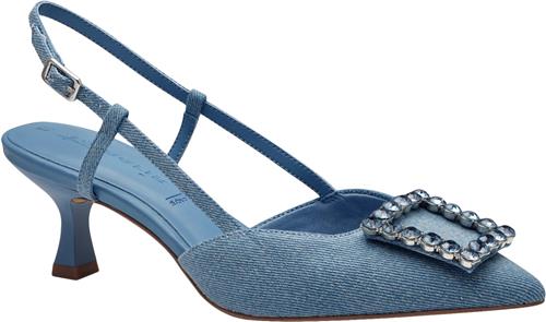 Se Tamaris 129601-42 Kvinde Denim Slingbacks Str 40 - Denim hos Magasin ved Magasin