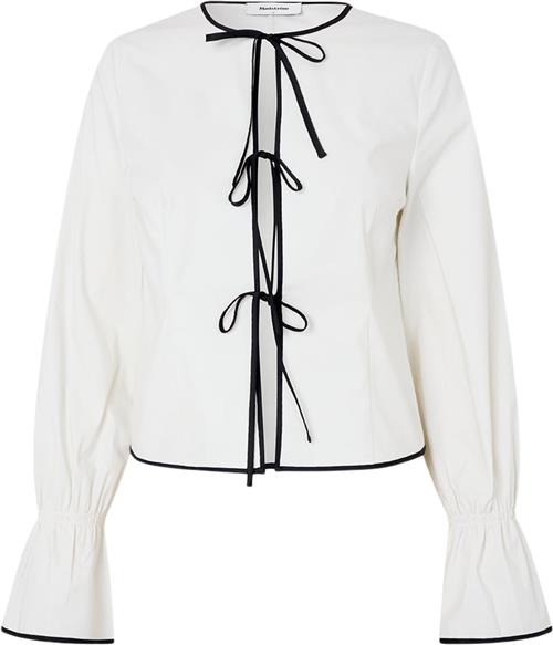 Modström Emiliamd bow Shirt Kvinde Soft White Langærmede Bluser Str S - hos Magasin