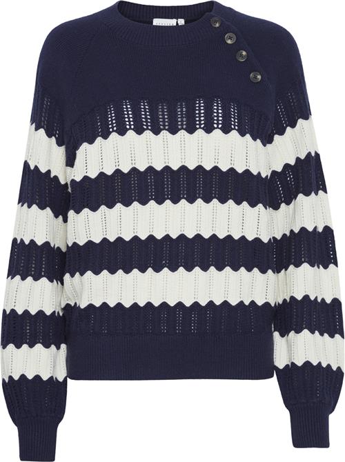 Se Atelier Rêve Irmaise LS3 Kvinde Maritime Blue Sweaters Regular Fit Str XL - hos Magasin ved Magasin