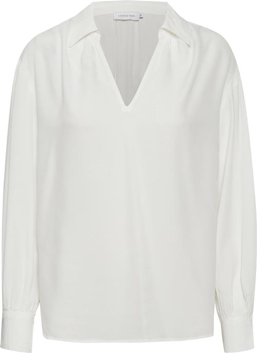 Se Lounge Nine Lnottoline Shirt EV Kvinde Snow White Langærmede Skjorter Loose Fit Str 44 - hos Magasin ved Magasin